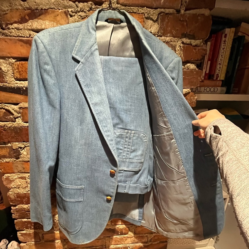 All Denim Suit! Size 40 in Great condition!